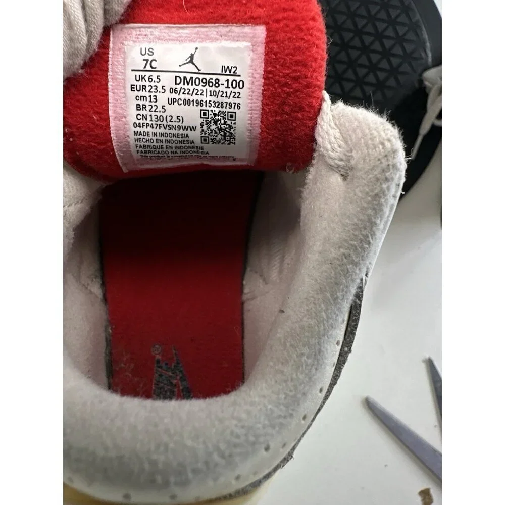 Air Jordan 3 Retro White Cement Reimagined TD Shoe Size 7c DM0968-100